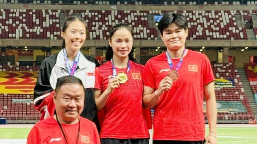 First gold for Vietnam at Singapore Open Track & Field Championships